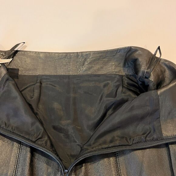 Vintage Giorgio Saint Angel Leather Pencil Skirt 6 Dinkie Tang‎ High Waisted 80s - Picture 12 of 13